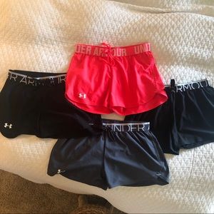 Lot of 4 Under Armour Shorts